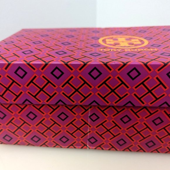 Tory Burch Claire Ballet Flats Leather Logo Spring Lavender Lilac 9 - Picture 5 of 16